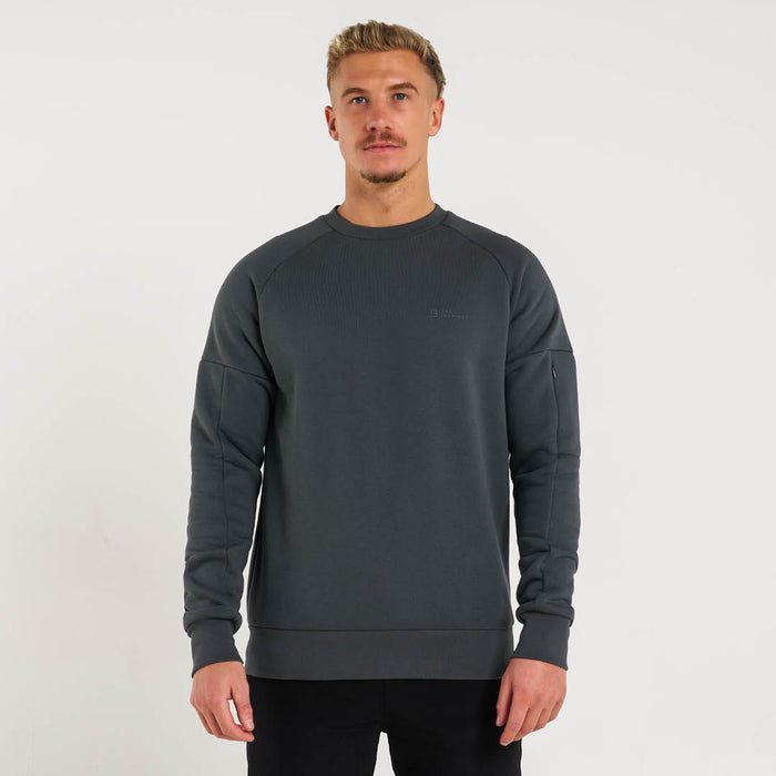 Alonso Crew Sweater - Charcoal