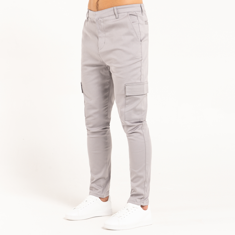 Felipe Cargo Pants - Light Grey