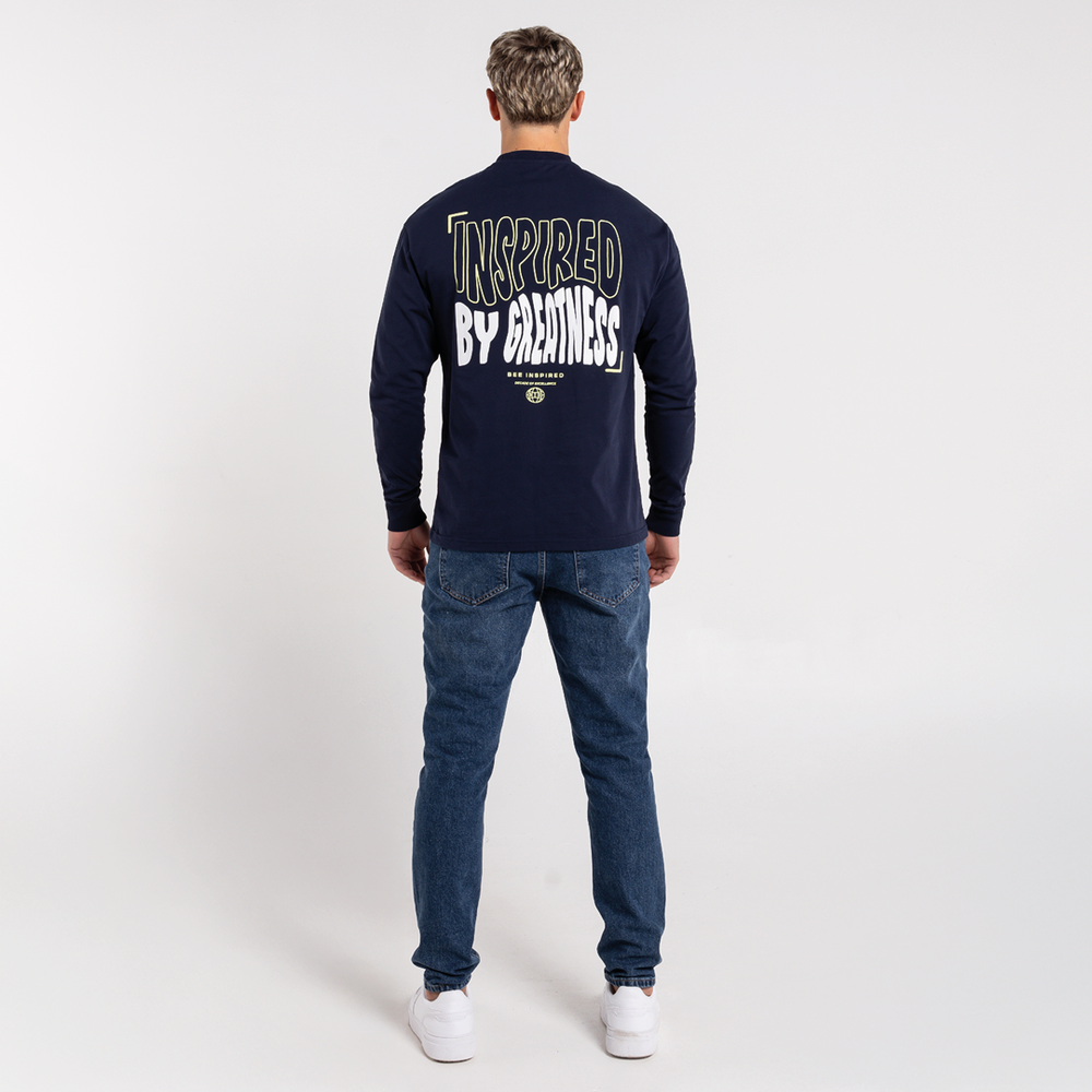 Aguirre Long Sleeve T-Shirt - Navy