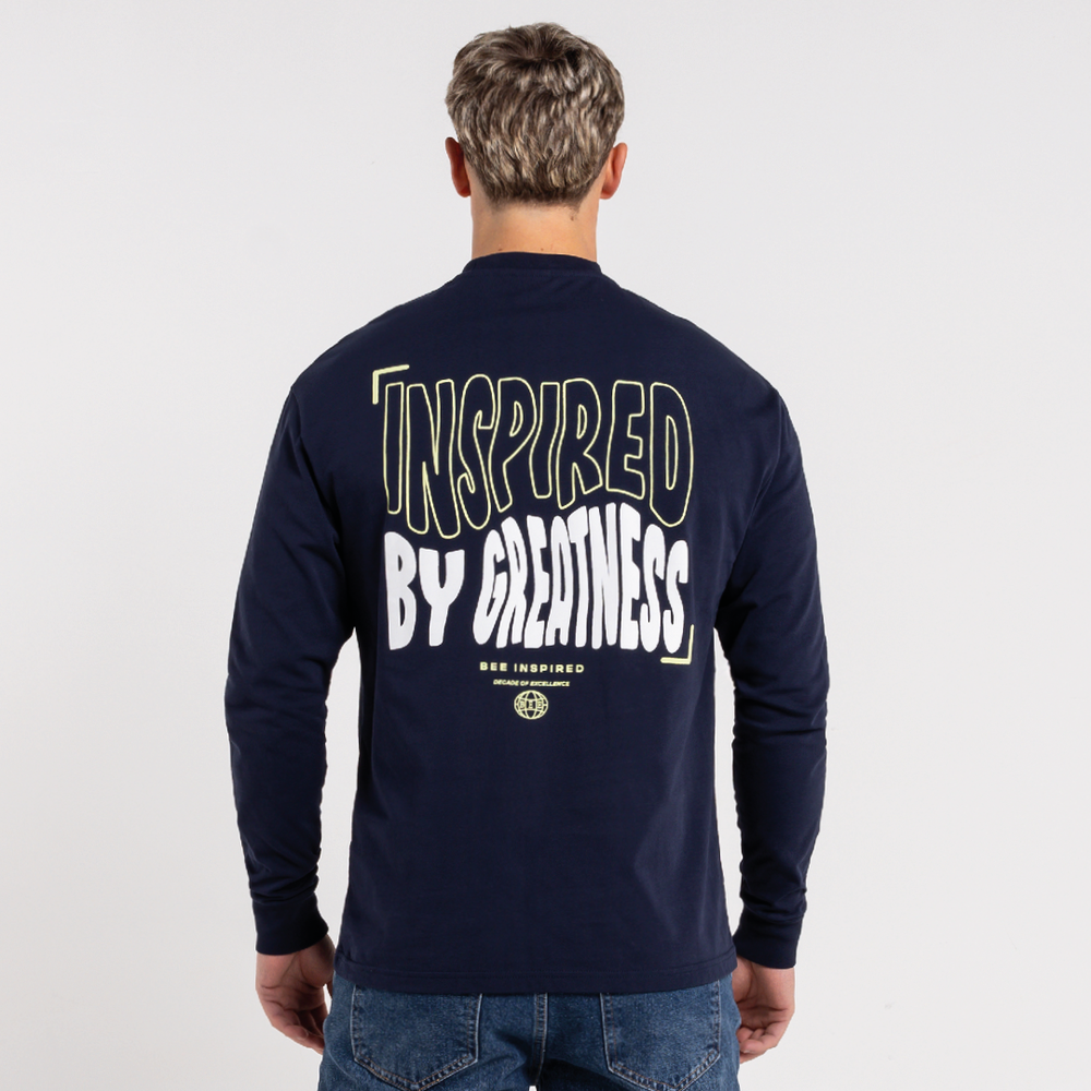 Aguirre Long Sleeve T-Shirt - Navy