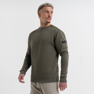 Hartley Crew Sweater - Khaki