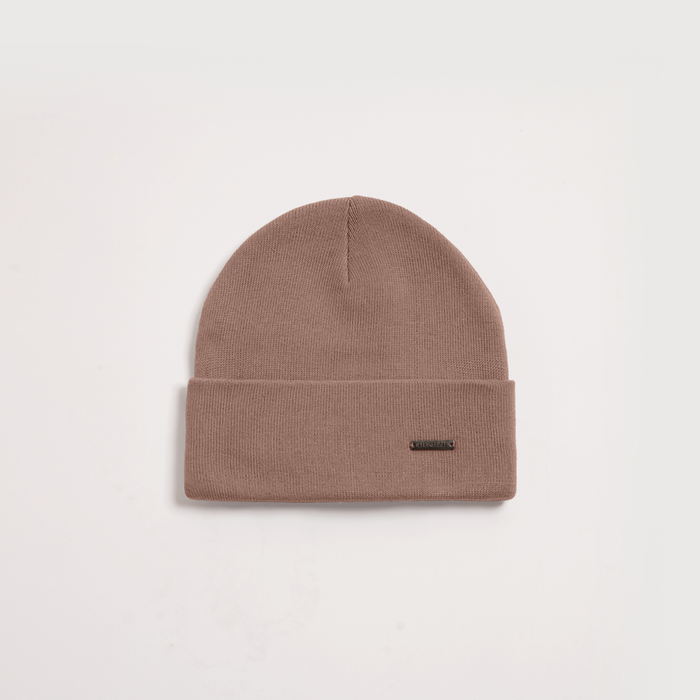 Minimal Beanie - Taupe