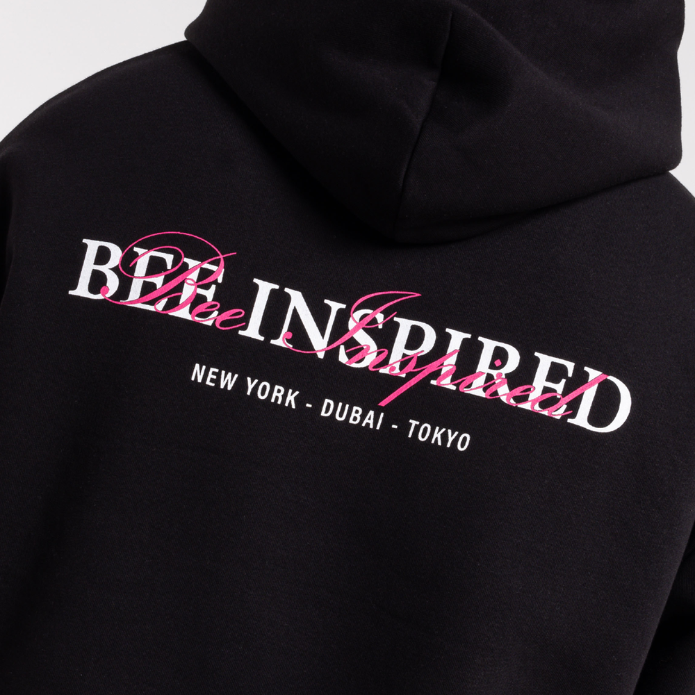 Stach Hoodie - Black/Pink