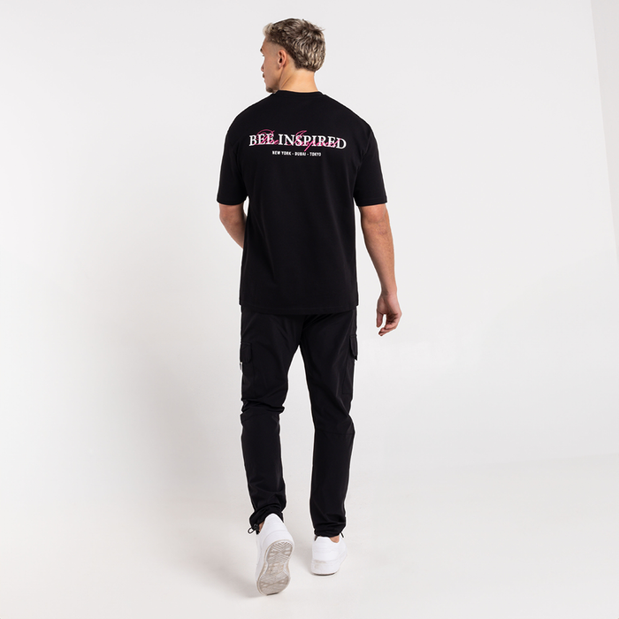 Stach T-Shirt - Black/Pink